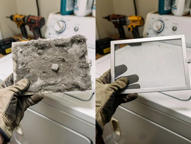 Professional lint trap cleaning by Los Angeles Dryer Vent Cleaning in Los Angeles