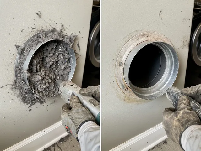 Professional clogged vent cleaning by Los Angeles Dryer Vent Cleaning in Los Angeles