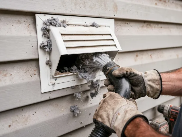 Professional dryer vent cleaning by Los Angeles Dryer Vent Cleaning in Los Angeles