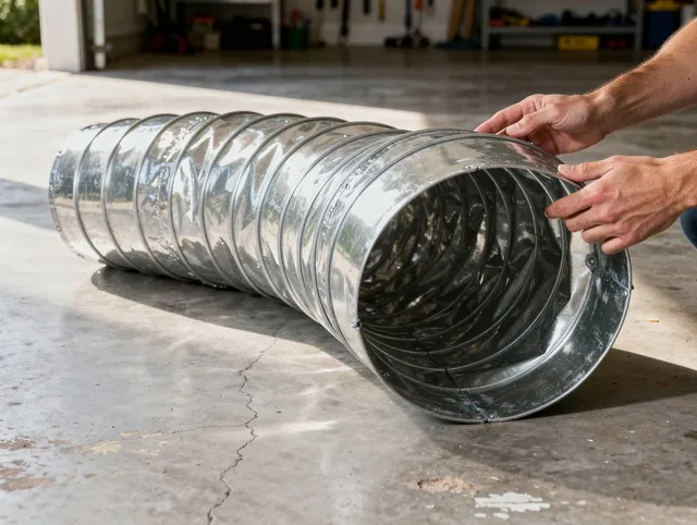 Los Angeles Dryer Vent Cleaning specialist using advanced equipment for thorough duct cleaning in Los Angeles