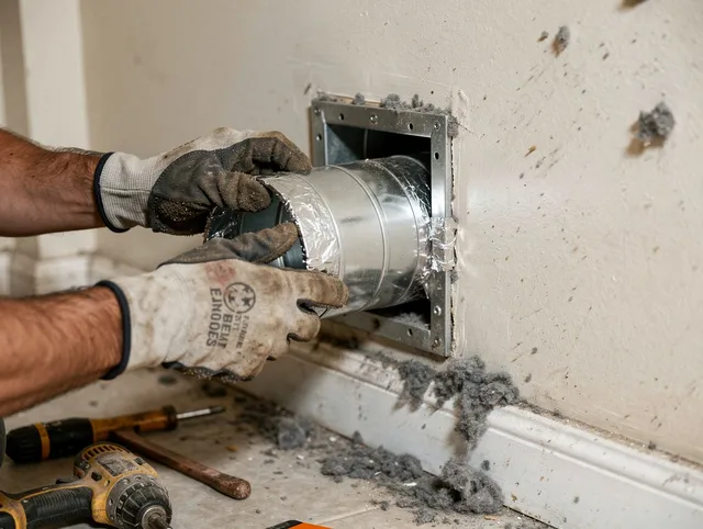Professional dryer vent repair and installation by Los Angeles Dryer Vent Cleaning in Los Angeles